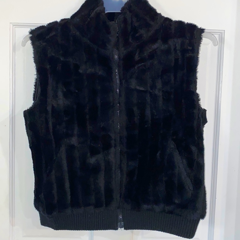 Faux fur vest